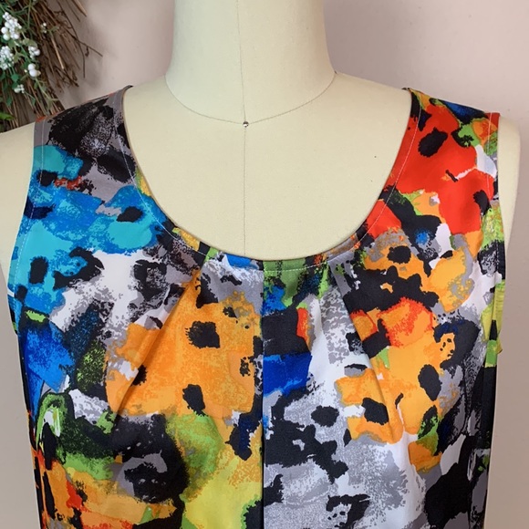 Kasper Women’s Multicolor Sleeveless Top Size Small - Picture 2 of 7